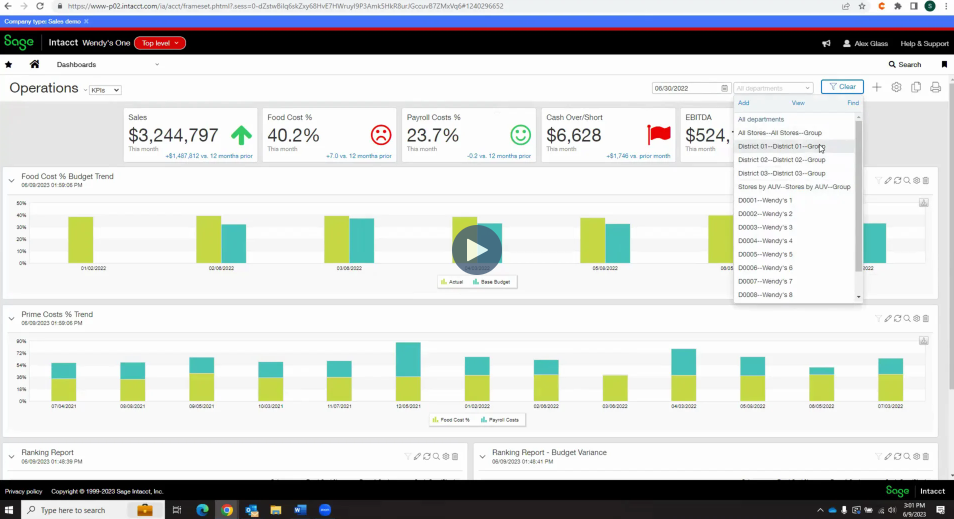 Cloud Accounting Software for the Wendy’s System